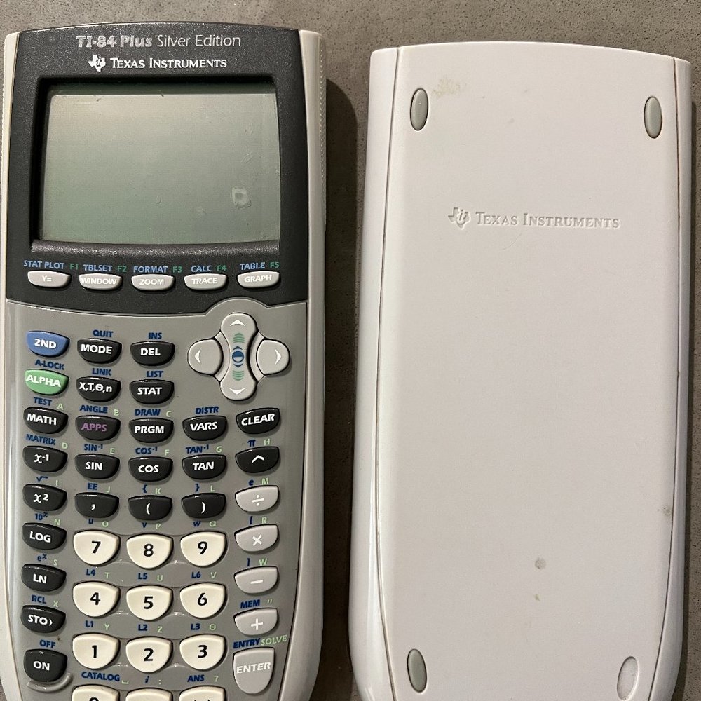 TI-84 plus silver edition texas instruments calculator
